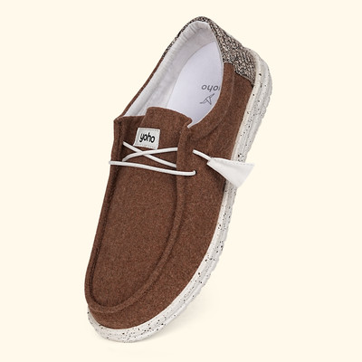yoho Loafers For Men(Brown , 7)