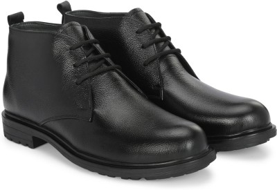 Azzaro Black Boots For Men(Black)