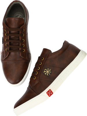 LE GREEM Comfortable|Ultra Light Weight|Breathable Sneakers For Men(Brown , 8)
