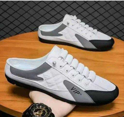 TREADLY Men's Comfortable, Casual & Trendy Mesh Lace-ups Sneakers For Men(White , 10)