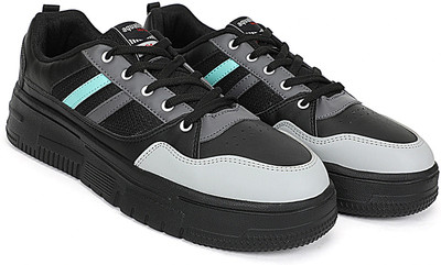 Aqualite Aqualite VEGAS-46 Men's Sports Shoes for Running with Lace-ups & Slip-Resistance Walking Shoes For Men(Black , 8)