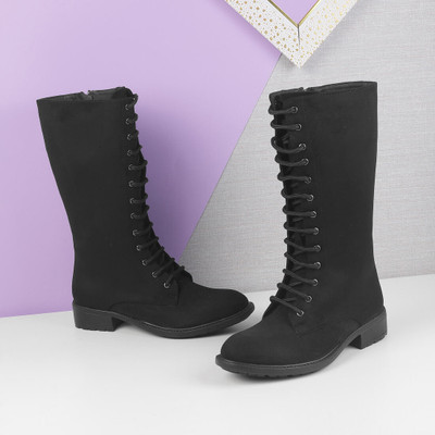 MOCHI Boots For Women(Black , 8)