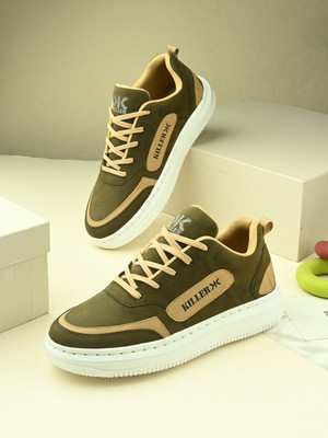 KILLER Men's Comfortable and Lightweight Daily use Sneaker Sneakers For Men(Olive , 8)