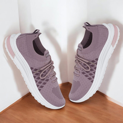 Free Kicks Comfi-Zone Soft Casual Sneakers For Women(Pink , 9)