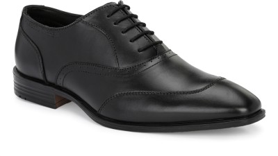 ALBERTO TORRESI Alberto Torresi Genuine Leather Black Laceup Formal Shoes Oxford For Men Oxford For Men(Black)