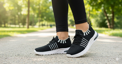 INKLENZO SONA-07 Sneakers For Women(Black , 7)