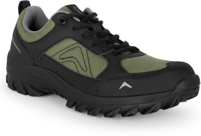 ADVENTRA SPORTS Men's Hiking & Trekking Shoes – Outdoor Adventure Footwear for Trail & Mountain Outdoors For Men(Black, Green , 7)