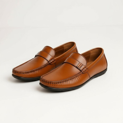 MAGIC Men’s Stylish Casual Loafers | Comfortable Daily Wear Shoes Loafers For Men(Tan , 6)
