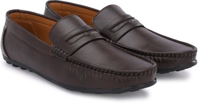 Azzaro Black Loafers For Men(Brown , 8)