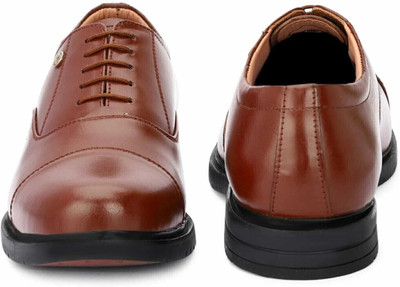 Hautton New Premium Formal Leather Derby Shoes For Men Derby For Men(Tan , 10)