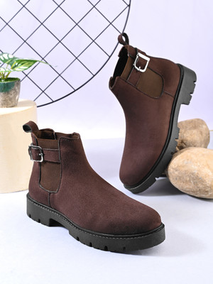 Roadster Chelsea Boots For Women(Brown , 3)