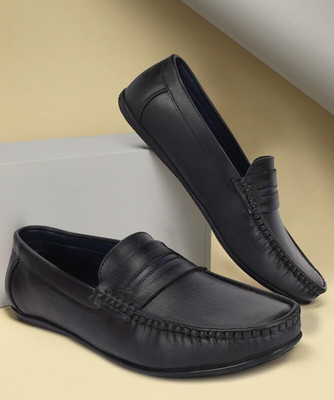 Paragon Loafers |Durable , Comfortable Formal Shoes|Office Wear Loafers For Men(Black , 7)