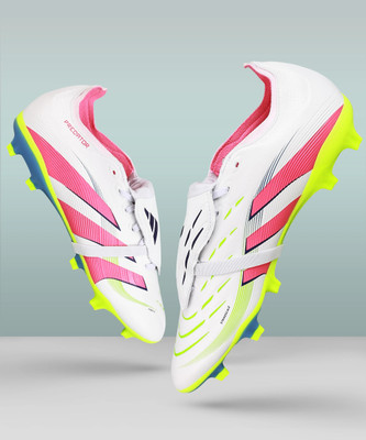 ADIDAS Predator League Ft Fg/Mg Football Shoes For Men(White , 10)