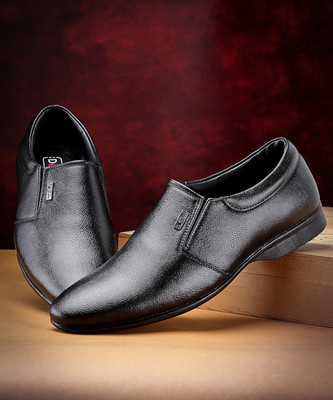 action Dotcom OFFICE 272 Trendy Comfortable Stylish Formal Slip On Monks For Men(Black , 8)