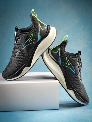 action Athleo NITRO 702 Lightweight Comfortable Stylish Sports Lace Up Running Shoes For Men(Black , 7)