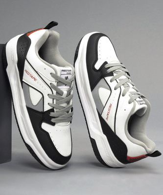 RED TAPE Lifestyle Sneakers for Men | Lightweight, Durable Design with Stylish Low-Cut Sneakers For Men(White, Grey , 6)