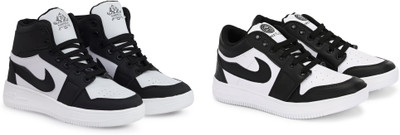 DARTKICK Versatile Casual Shoes for Men – Smart, Sleek & Comfortable Casuals For Men(White, Black , 6)