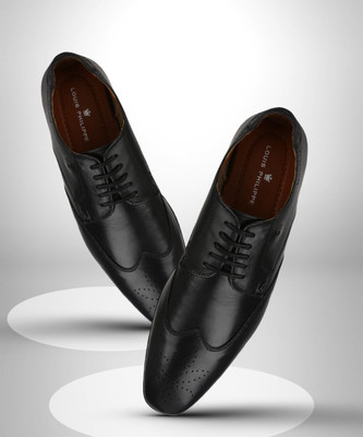 LOUIS PHILIPPE Oxford For Men(Black , 8)