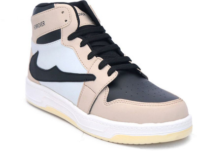 Hemrover 1008-JORDON-CREAM WHITE Sneakers For Men(Off White , 10)