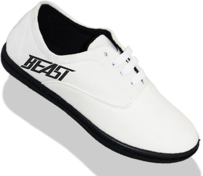 KANEGGYE Stylish Casual Shoes for Men and kids Casuals For Men(White, Black , 3)