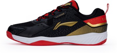 LI-NING Ultra Force Badminton Shoes For Men(Black, Gold)