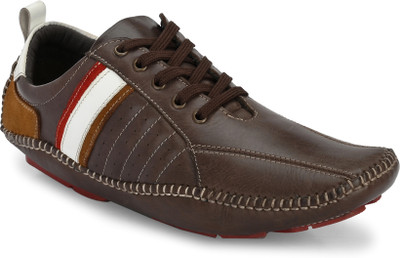 Hitz 365-Brown Boat Shoes For Men(Brown , 8)