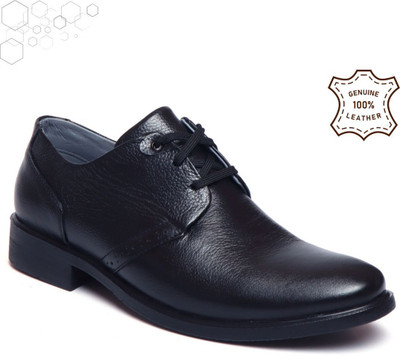 ZOOM Genuine Leather Lightweight Comfort Trendy Premium Lace-up Derby Office & Party Derby For Men(Black , 11)