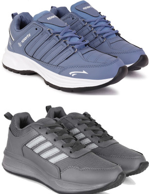 New Oranie Stylish Casual Shoes for Men Casuals For Men(Blue, Grey , 6)