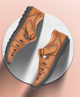 BUCIK BCK8023 Lightweight Comfort Extra Soft Summer Trendy Premium Stylish Party For Men(Tan , 7)