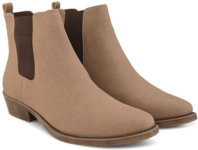 Roadster Men High Top Suede Stylish Outdoor Chelsea Chukka Boots Shoes Boots For Men(Brown , 9)