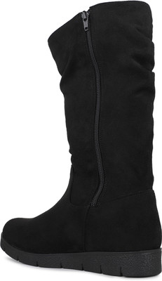 Inc.5 Womens Black Casual Solid Round toe Ankle Boots Boots For Women(Black , 8)