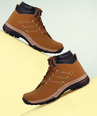 TRM Casual Boots For Men(Tan , 8)