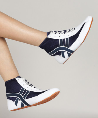 NAYV Kabaddi Shoes Boxing & Wrestling Shoes For Men(Navy , 6)