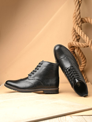 Roadster Boots For Men(Black , 7)