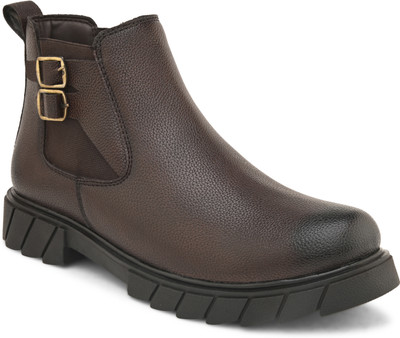 FENTACIA Boots For Men(Brown , 9)