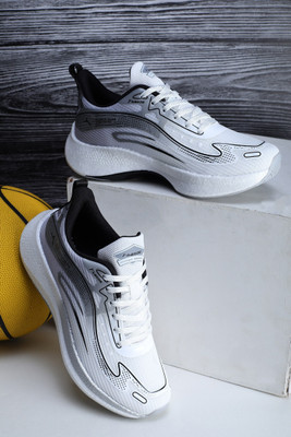 Abros QUINN ETPU Athleisure Cultured Round-Toe Shape & Hyperbeads Technology Walking Shoes For Men(White , 6)