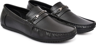 SHUAN Loafers For Men(Black , 7)