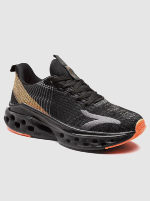 action Athleo TURBO 1703 Stylish Lightweight Comfortable Sports Lace Up Running Shoes For Men(Black , 8)