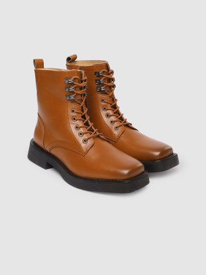 Roadster Boots For Women(Tan , 4)