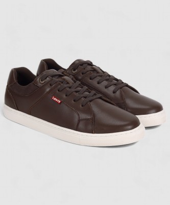 LEVI'S Levi's Mens Brown solid Sneakers Sneakers For Men(Brown , 8)