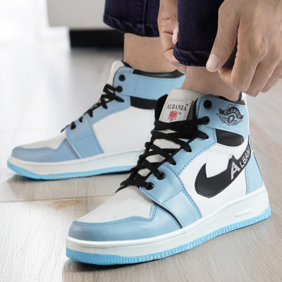ALBANIA Stylish Luxury shoe for Men Sneakers For Men(Blue , 9)