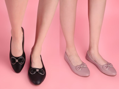 AKD Bellies For Women(Black, Pink , 4)