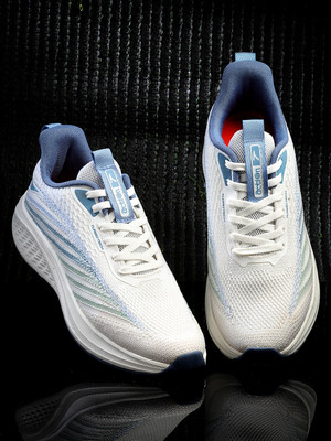 action Athleo BULLET 1101 Stylish Lightweight Comfortable Sports Lace Up Running Shoes For Men(White , 8)