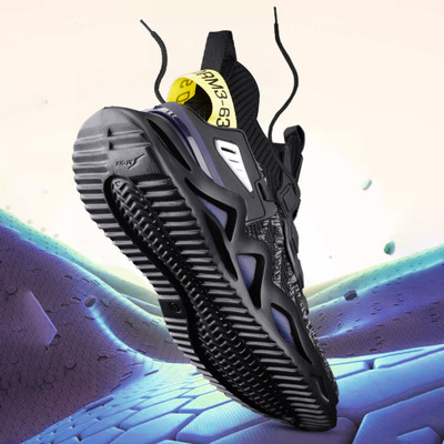ATOM Good Vibes Sneakers For Men(Black , 11)