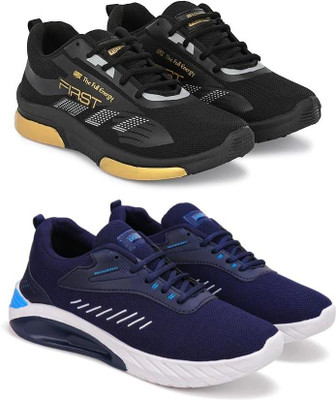 ANGO TY-FIRST BLACK_TUFAN BLUE Outdoors For Men(Black , 10)