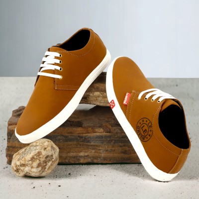 LE GREEM Comfortable|Ultra Light Weight|Breathable Sneakers For Men(Tan , 9)