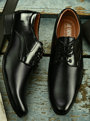 SiR CORBETT Hector Lace Up Shoes For Men(Black , 11 UK/India)