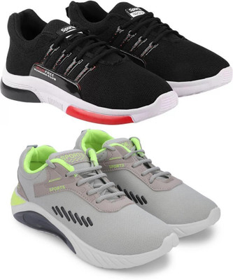 ELASA TY-RUNFREE BLACK_GREEY TOOFAN For Men(Black , 7)