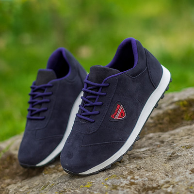 Kaisal Suede Leather Casuals Gyming/Sneakers/Sports/cricket/Training & Gym Running Walking Shoes For Men(Blue , 7)