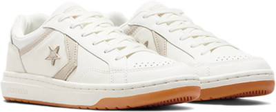 Converse Unisex Pro Blaze Classic Sport Luxe Leather Low Top Sneakers For Men(Off White , 8)